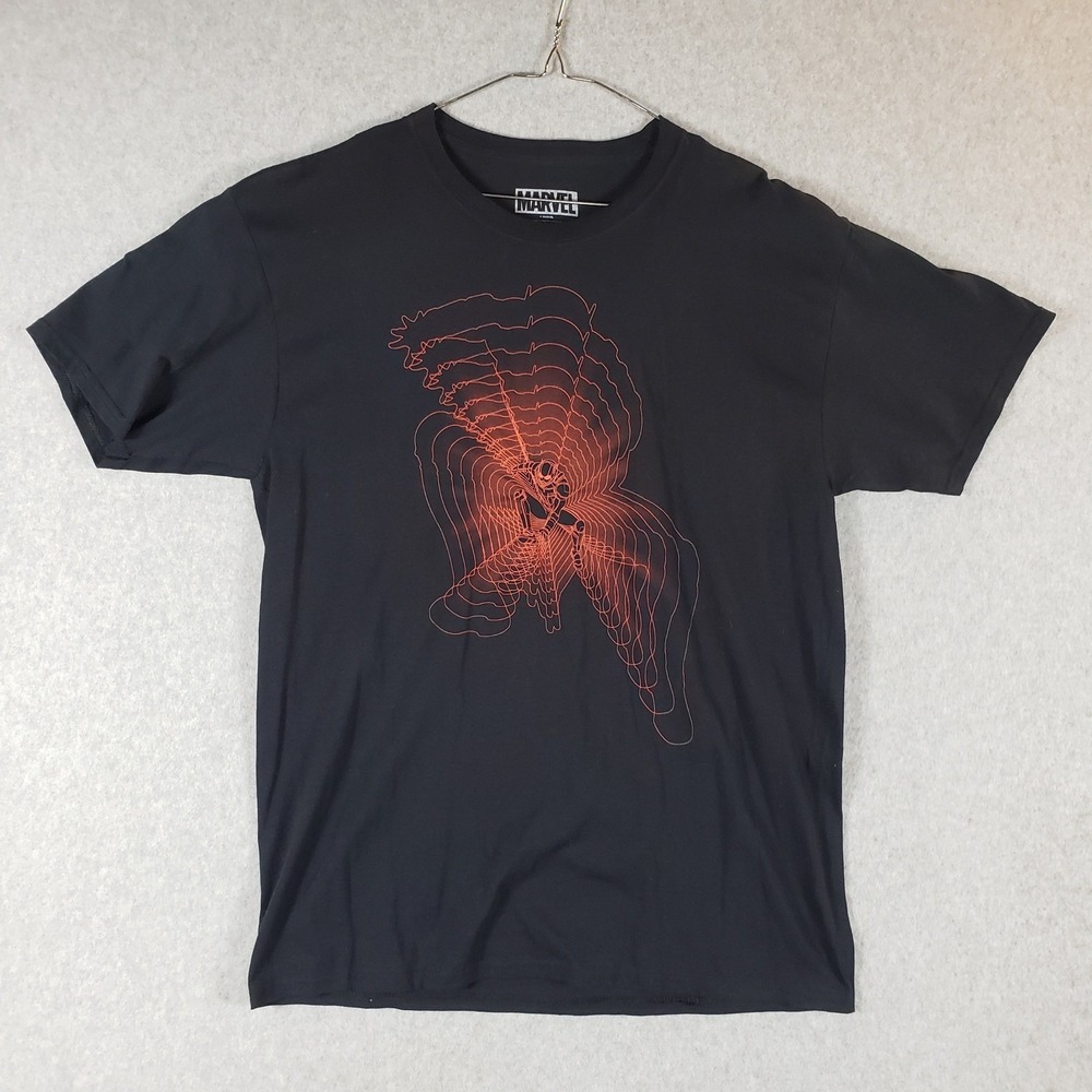 Marvel Antman Shirt Mens Large Black Lootcrate Lootwear Graphic T-Shirt Tee L